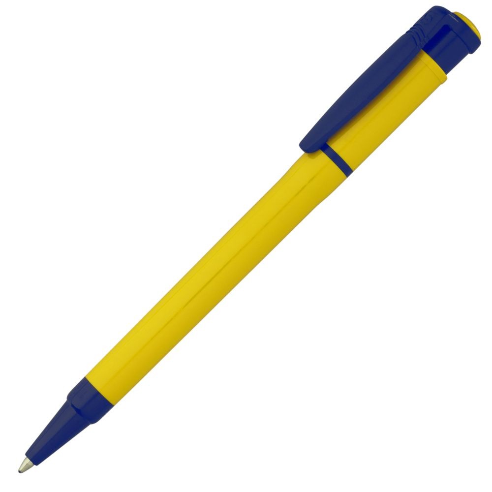Ручка шариковая Kreta Special, желтая с синим
