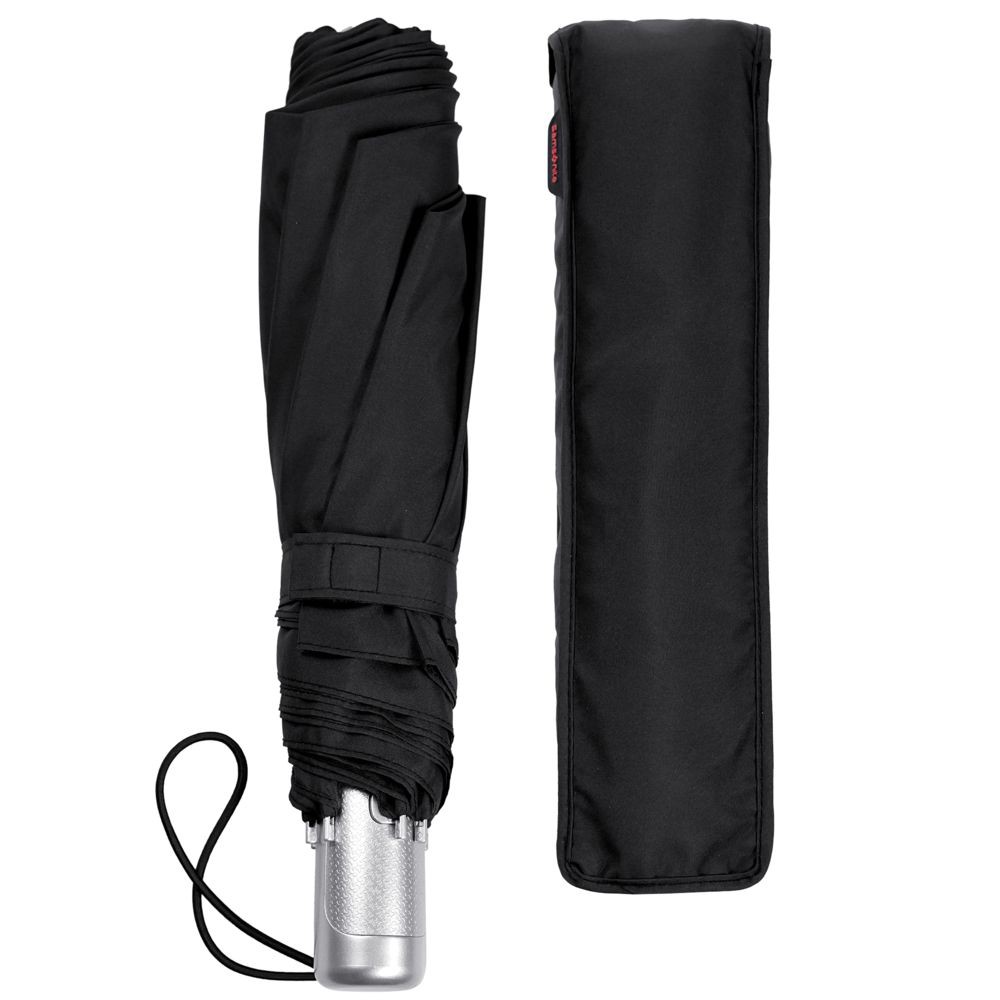 Складной зонт Alu Drop Golf, 3 сложения, автомат, черный