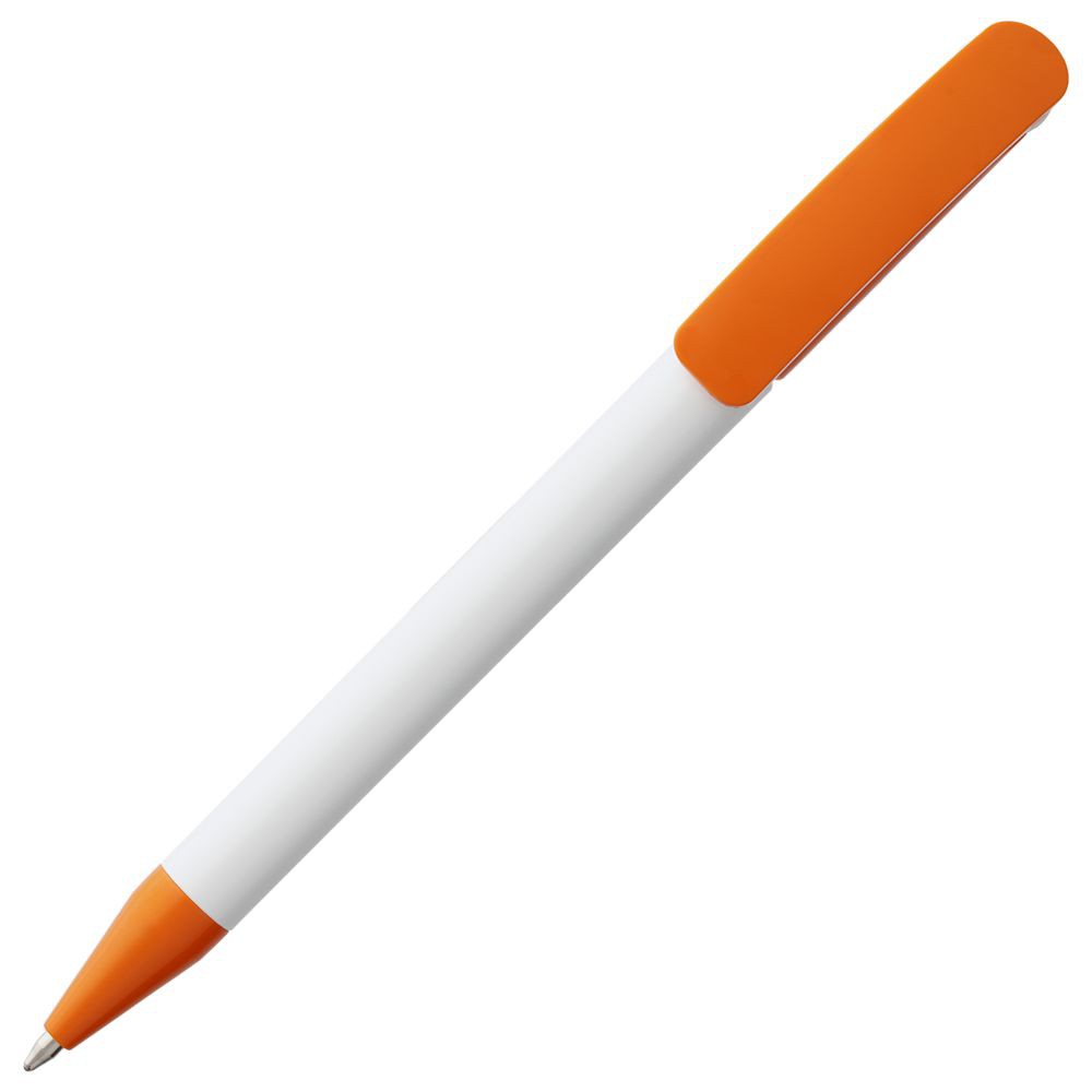Ручка шариковая Prodir DS3 TPP Special, белая с оранжевым