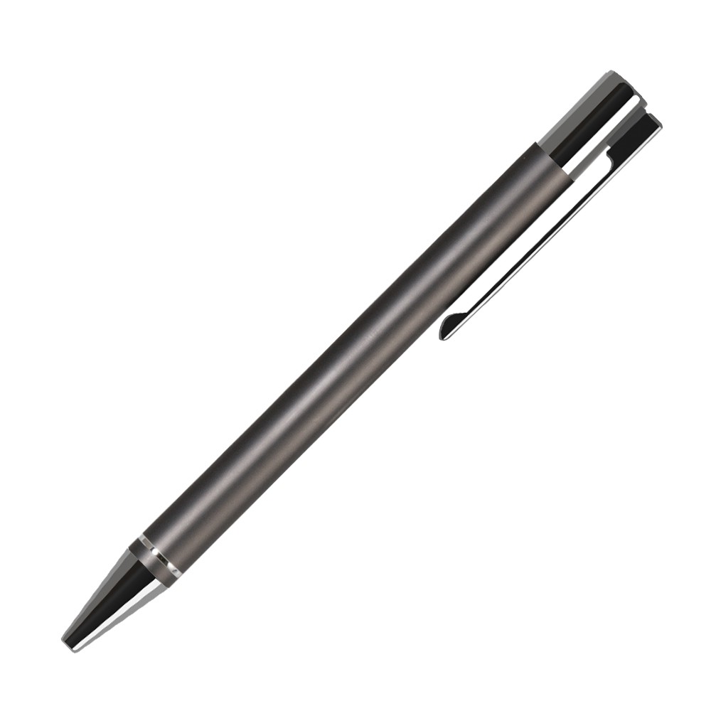 Шариковая ручка, Regatta, корпус-алюминий, покрытие серый матовый, отделка - хром. детали