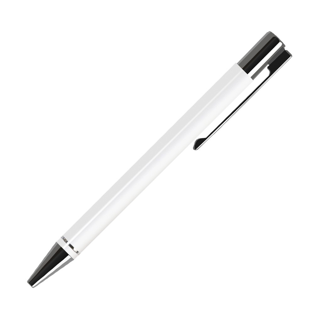 Шариковая ручка, Regatta, корпус-алюминий, покрытие белый, отделка - хром. детали