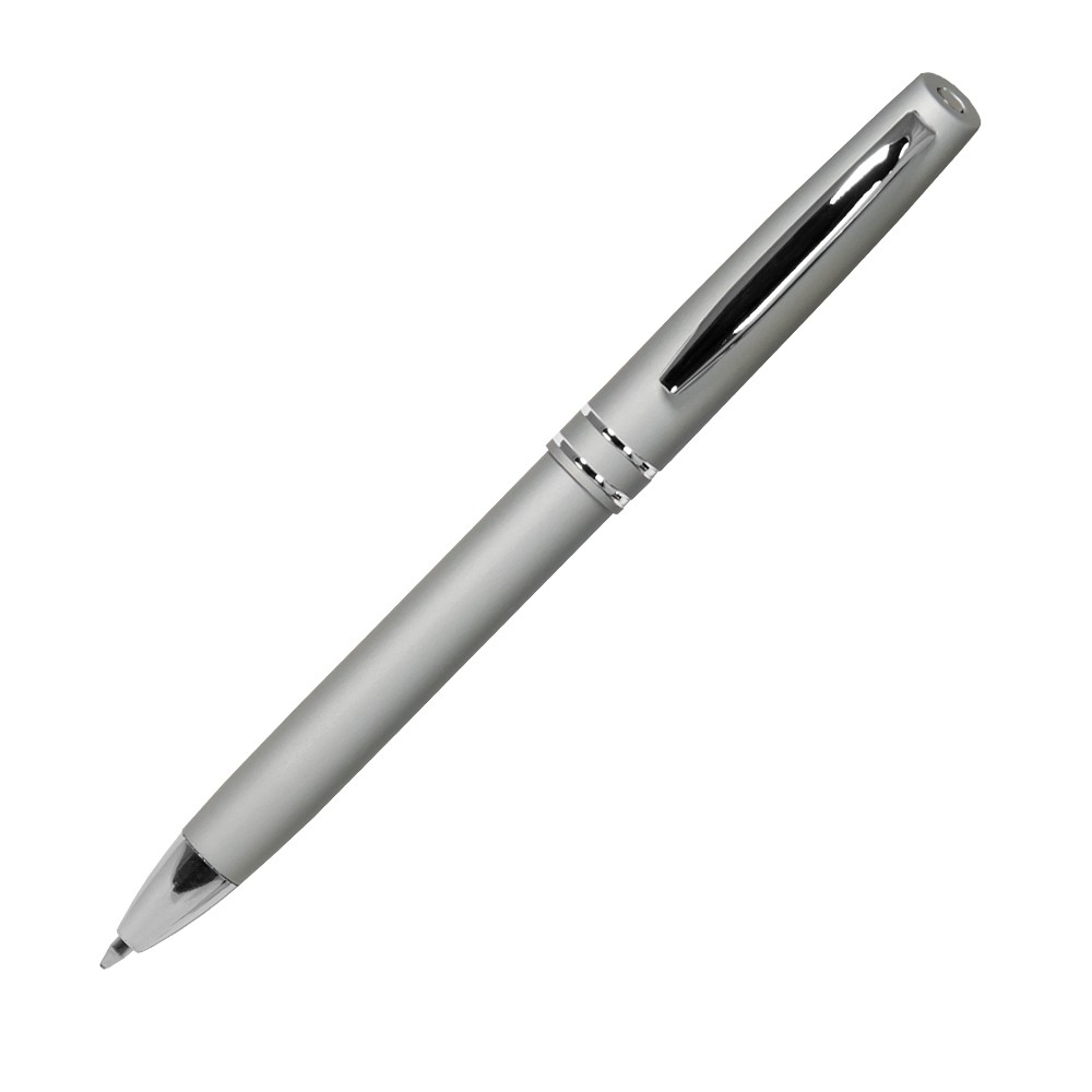 Шариковая ручка, Consul, нажимной мех-м,корпус-алюминий,покрытие-soft touch,отд.-хром. гравир., серебро