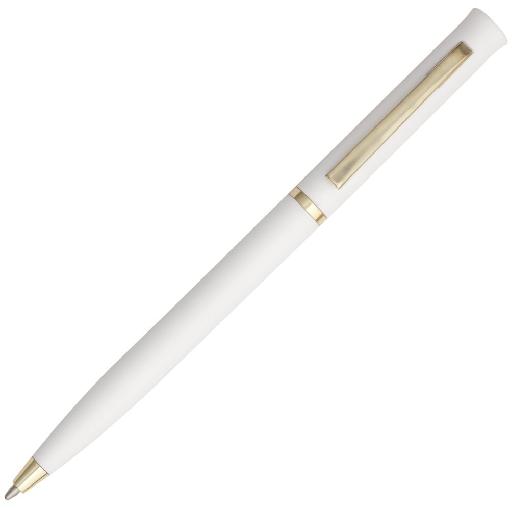 Ручка шариковая Euro Gold, белая