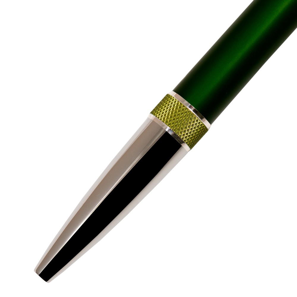 Шариковая ручка, Bali, корпус- алюминий, покрытие зеленый/салатовый, отделка - хром. детали