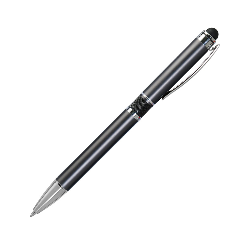 Шариковая ручка, Aurora, нажимной мех-м,корпус-алюминий,серый полуглянец/отд-гравир-ка,черное кольцо