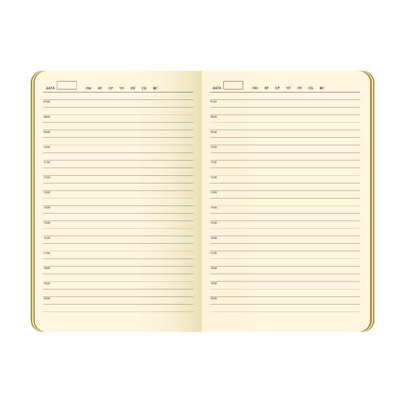 Ежедневник недатированный, Portobello Trend, Vista, 145х210, 256 стр, синий/бежевый