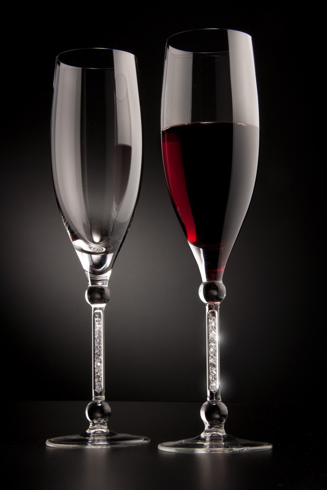 Два бокала для шампанского Miracle, с кристаллами