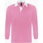 Рубашка поло мужская с длинным рукавом PACK 280 розовая