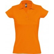 Рубашка поло женская Prescott women 170, оранжевая
