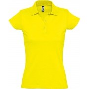 Рубашка поло женская Prescott women 170, желтая (лимонная)